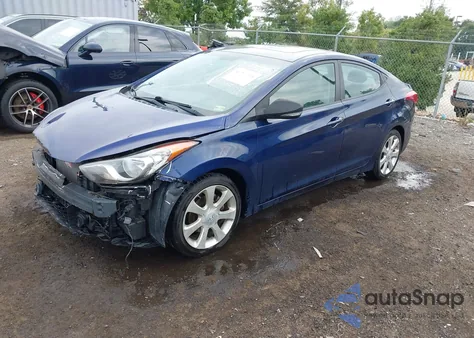 2012 Hyundai Elantra Limited из США, поврежденный, VIN 5NPDH4AE4CH087064